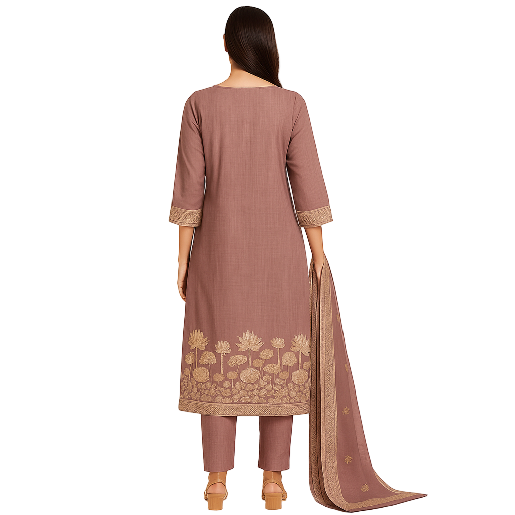 MeeSri Kurta Set With Pant and Dupatta 3 peice Kurta Set