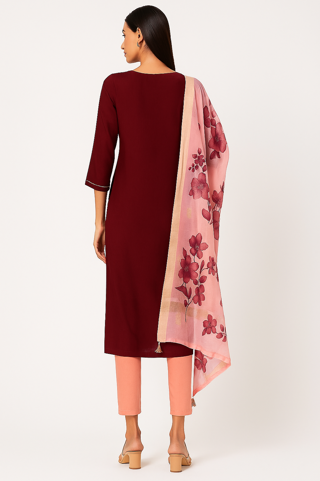 MeeSri Women Kurta with Pant and Dupatta