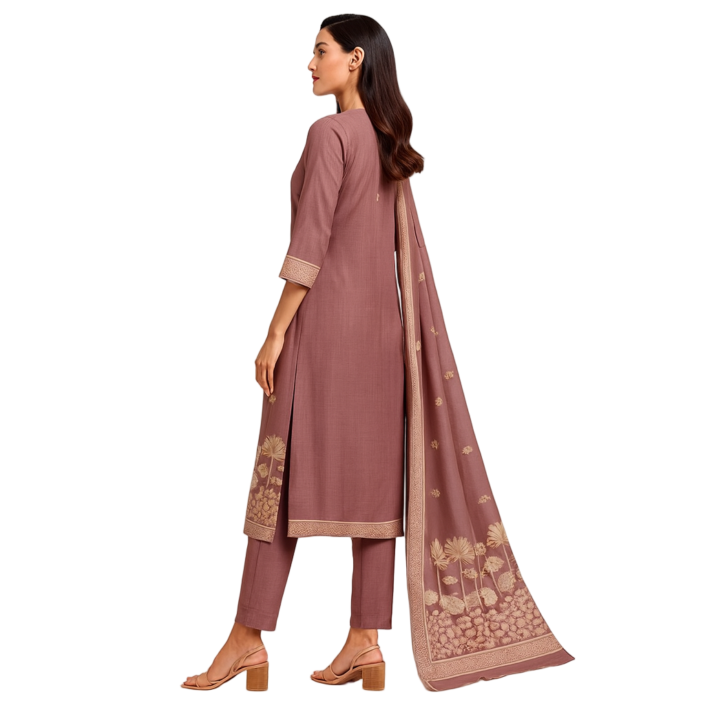 MeeSri Kurta Set With Pant and Dupatta 3 peice Kurta Set